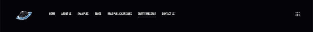 header of the create a capsule option